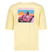 Trendyol Yellow Men's Oversize/Wide Cut Crew Neck Short Sleeved Printed 100% Cotton T-Shirt