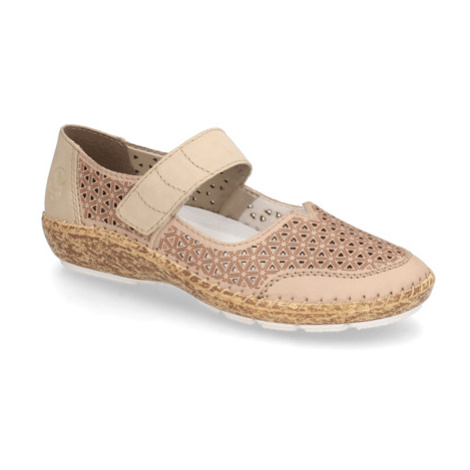 Rieker kombinace kůže baleríny