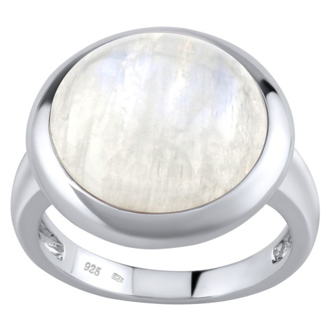 Stříbrný prsten s přírodním Měsíčním kamenem Silvego