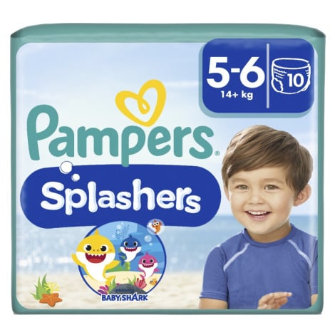 Pampers Splashers vel. 5–6 14 kg+ kalhotkové plenky 10 ks