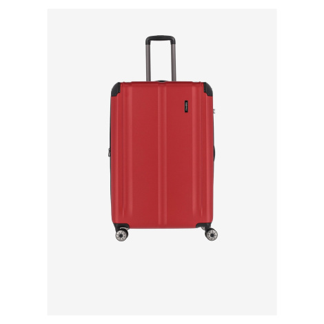 Červený cestovní kufr Travelite City 4w L