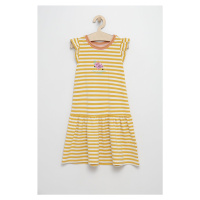 Dívčí šaty Femi Stories žlutá barva, mini