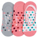 Meatfly ponožky Low Socks Gift Pack White / Pink | Růžová