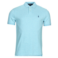 Polo Ralph Lauren POLO COUPE DROITE EN COTON BASIC MESH Modrá