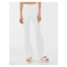 Bershka ripped stretch flare jean in white