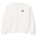 Lacoste Loose Fit Badge Accent Sweatshirt - Blanc Bílá