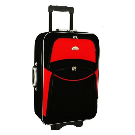 Rogal Sada 3 červeno-černých cestovních kufrů "Standard" - M (35l), L (65l), XL (100l)