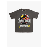 Koton Jurassic World T-Shirt Licensed Short Sleeve Crew Neck Cotton.