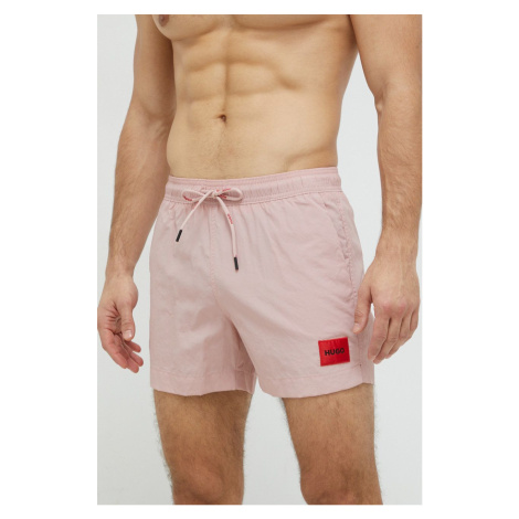 Plavkové šortky HUGO růžová barva, 50469323 Hugo Boss