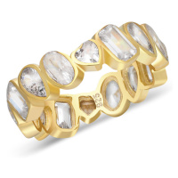 OLIVIE Stříbrný prsten GOLD 7225