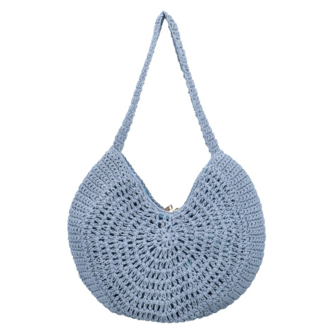 Módní dámská pletená kabelka na rameno Dióna, světle modrá MaxFly