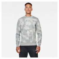 G-STAR Sweatshirt - Tape AOP r sw l\s grey