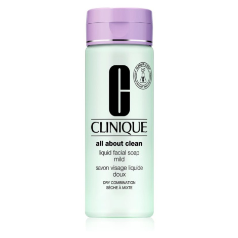 Clinique Liquid Facial Soap Mild tekuté mýdlo pro suchou a smíšenou pleť 200 ml