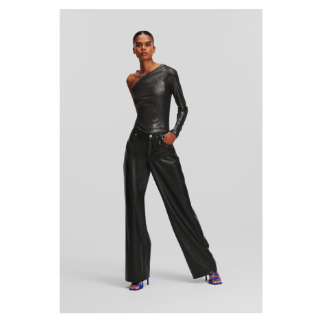 Kalhoty karl lagerfeld jeans klj pant black