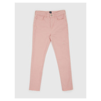 Růžové holčičí džíny GAP high rise color