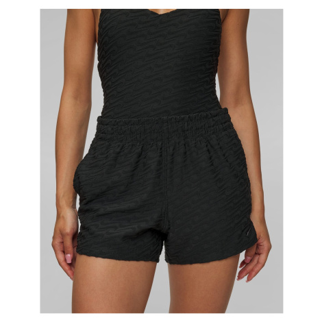 Černé Dámské Koupací šortky Nike Swim Cover-ups Nike Swoosh Link Terry Short