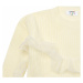 Trendyol Ecru Tulle Frill Detailed Girl Knitwear Sweater