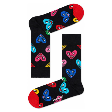 Keith Haring Heart Sock