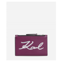 Peněženka karl lagerfeld k/signature bifold zip ch růžová