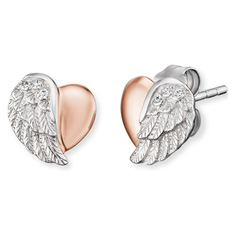 Engelsrufer ERE-LILHEARTWING-BI Earrings - Wings of the Heart