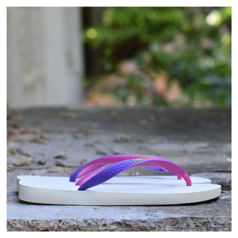 Havaianas TOP MIX WHITE/PURPLE Dámské žabky EU 4115549,265