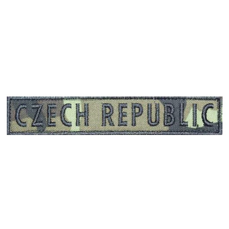 Nášivka: CZECH REPUBLIC [jmenovka] vz. 95 zelený