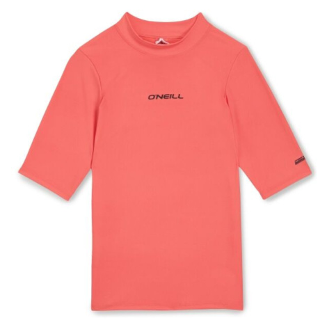 O'Neill ESSENTIALS Dívčí plavecké tričko, lososová, velikost