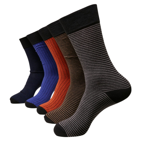 Ponožky Stripes and Dots 5-Pack multicolor Urban Classics