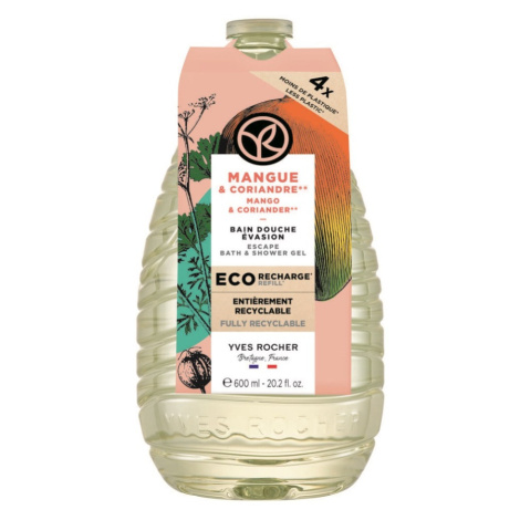 Yves Rocher Bain de Nature Sprchový gel mango & koriandr náplň 600 ml