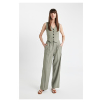 DEFACTO Wide Leg Pocket High Waist Wide Leg Trousers