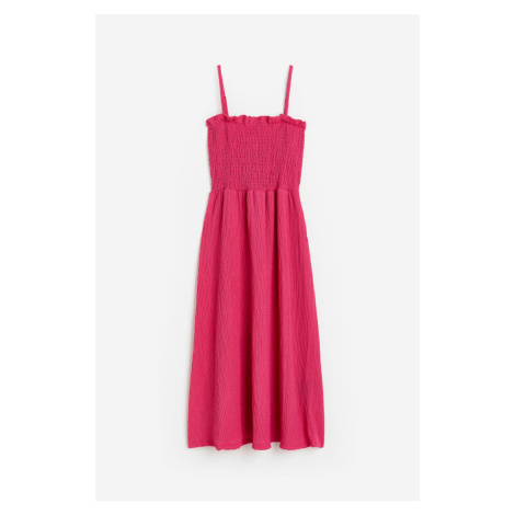 H & M - Šaty's horním žabkováním - růžová H&M