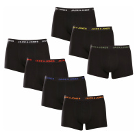 7PACK pánské boxerky Jack and Jones černé (12165587)