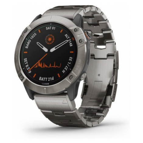 Garmin fenix6X PRO Solar, Titanium/Titanium Band (MAP/Music) 010-02157-24