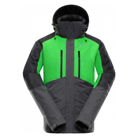 Alpine Pro Sardar Pánská lyžařská bunda MJCK220 Neon zelená