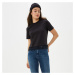 Calvin Klein dámské černé tričko s krajkou