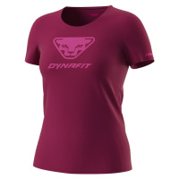 Triko Dynafit Graphic Cotton W S/S TEE beet red/3D 2024 Barva: řepová