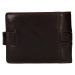 Pánská kožená peněženka Lagen Vander - tmavě hnědá