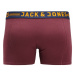 Jack & Jones Plus Boxerky námořnická modř / šedý melír / tmavě oranžová / burgundská červeň / bí