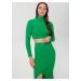 Sinsay - Souprava svetru a sukně - Zelená