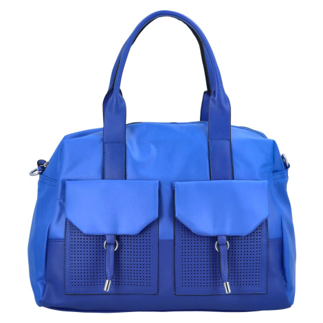 Víkendová dámská koženková taška Norma, modrá Maria C.