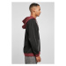 Oversized Color Block Hoody - black/charcoal