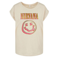 Nirvana Coloured Logo Dámské tričko písková