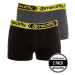 Boxerky Meatfly Balboa Boxershorts, Double Pack, šedá Heather/černá