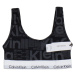 Calvin klein sportovní podprsenka bralette korzet logo print černý m