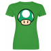Super Mario Pilz Dámské tričko zelená
