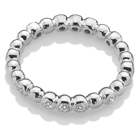 Hot Diamonds Třpytivý stříbrný prsten Emozioni ER024