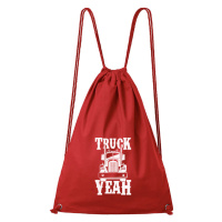 DOBRÝ TRIKO Bavlněný batoh s potiskem Truck yeah Barva: Červená