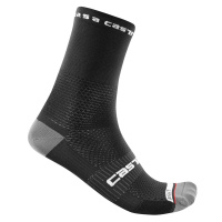 CASTELLI Cyklistické ponožky klasické - ROSSO CORSA PRO 15 - černá
