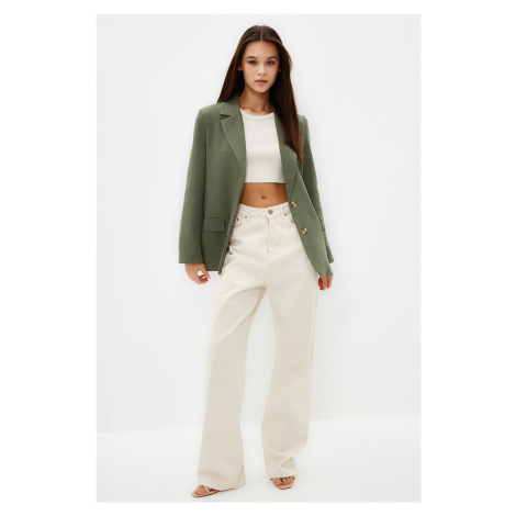 Trendyol Mint Regular Lined Woven Blazer Jacket