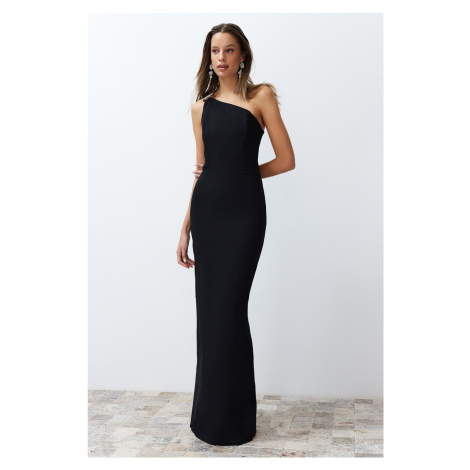 Trendyol Woven Long Evening Dress with Black Accessories